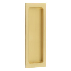 Burlington by Frelan Rectangular Flush Pull Handle - 150 x 55mm - Satin Brass