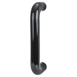 Hoppe AR602/300 Nylon D-Bar Door Pull Handle - Bolt Fix - 300mm c/c - Ebony Black