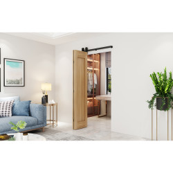 Klug Barn Bi-Folding Sliding Door Gear Kit - 1000mm Track - 2 Doors - 40kg Max Door Weight - Black