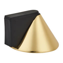Altro Designer Conical Floor Door Stop - 40 x 32mm - Polished Brass