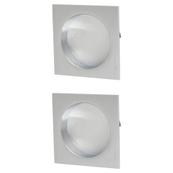 Heritage Brass by M Marcus Square Flush Pull Handle - Satin Chrome