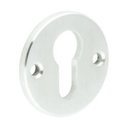 CRES by Frelan Face Fix Security Escutcheon - 52mm Diameter - Euro - Satin Stainless Steel