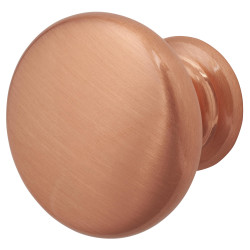 Crofts & Assinder Monmouth Round Cabinet Knob - 38mm Diameter - Brushed Copper