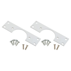 Klug Cabinet Hinge Repair Plates - 90 x 25mm - White