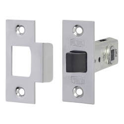 UNION 2648 Tubular Mortice Latch - 64mm Case - 44mm Backset - Square - Silver Enamel