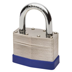 Watchman by Squire Laminated Padlock - 50mm Body - 27 x 24mm Shackle - Keyed to Differ - Silver