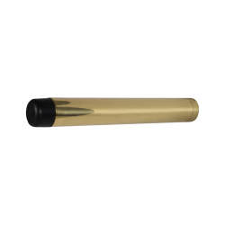 Altro Cylinder Pattern Projection Door Stop - 115mm Projection - Polished Brass