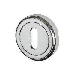 Heritage Brass by M Marcus Escutcheon - 48mm Diameter - Keyhole - Polished Chrome