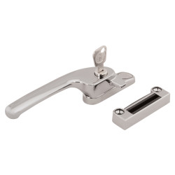 Fab & Fix Guru Breakseal Locking Casement Window Fastener - Left Hand - Bright Chrome
