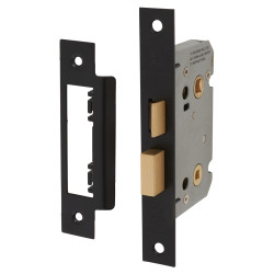 Touchpoint Contract Bathroom Lock - 65mm Case - 44mm Backset - Matt Black