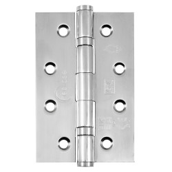 Eclipse Ball Bearing Grade 7 Butt Fire Door Hinge - 102 x 67 x 2mm - Polished Stainless Steel - Pair