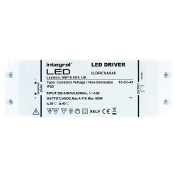 Integral LED 24V 100W Constant Voltage LED Driver - IP20 - 200-240VAC