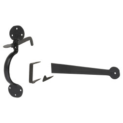 Blacksmith Antique Black Iron Thumb Latch Set