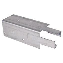 Arris Rail Mortice Fence Bracket - 200 x 62mm - Galvanised