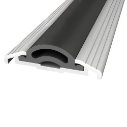 Sealmaster Cyclone Seal - 2100mm Length - TES Threshold - Inward Opening Doors - Silver