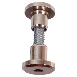 Hex Headed Bolt-Through Fixing - 17-19mm Panels - Satin Stainless Steel - Pack of 10