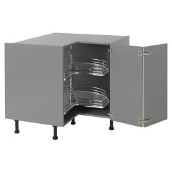 3/4 Tray Carousel Plus Set - To Suit 900 x 900mm L Config Corner Base Unit