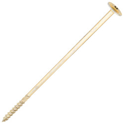 SiDAX Timber Frame Screws Wafer Head - 8.0 x 225mm - Yellow Zinc - Pack of 50