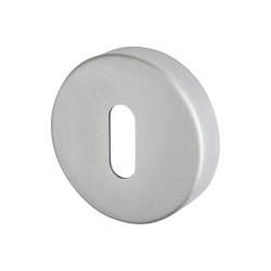 Touchpoint Puma Escutcheon - 53mm Diameter - Keyhole - Satin Aluminium
