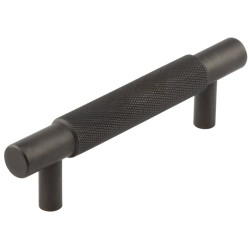 Hoxton by Frelan Taplow 18mm Knurled T-Bar Cabinet Pull Handle - 96mm c/c - Dark Bronze