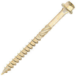 SiDAX Timber Frame Screws Hex Head - 6.7 x 87mm - Yellow Zinc - Pack of 50