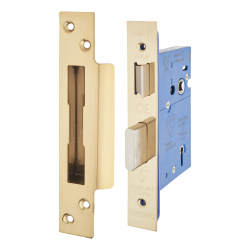 Altro BS3621 5 Lever Sashlock - 78mm Case - 57mm Backset - PVD Brass