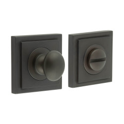 Burlington by Frelan Inner 1 Turn & Release with Square Stepped Rose - 47 x 47mm - Dark Bronze