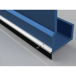 Stormguard Garage Door Seal 50mm - 914mm Length - Aluminium