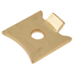 Altro Standard Raised Bookcase Clip - Electro Brass Plated - Pack of 10