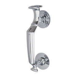 Altro Doctor Door Knocker - 197 x 30mm - Polished Chrome