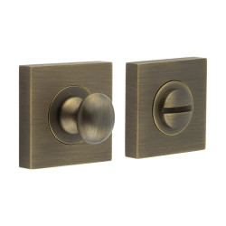 Burlington by Frelan Inner 1 Turn & Release with Square Plain Rose - 47 x 47mm - Antique Brass