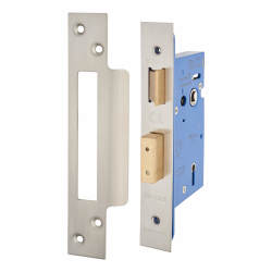 Altro Architectural 5 Lever Sashlock - 65mm Case - 44mm Backset - Satin Stainless Steel