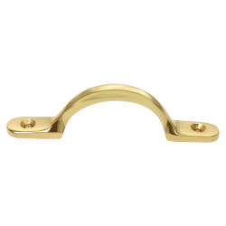 Altro Sash Window Pull Handle - 100mm Length - Polished Brass