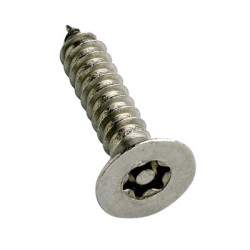 Hafren 6-Lobe Pin Self Tapping Security Screws - 8 x 1 1/4" - T20 - Pack of 100