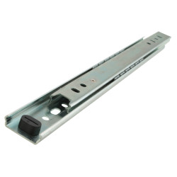 Klug 27mm Ball Bearing Drawer Runner - Single Extension - 250mm Length - 20kg - Zinc