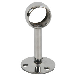 Rothley 25mm Hanging Rail Centre Bracket - Polished Stainless Steel