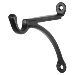 Olde Forge Hanging Basket Bracket - 150mm Projection - Antique Black Iron