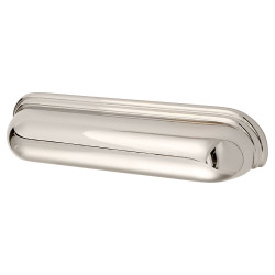 Crofts & Assinder Calgary Cabinet Cup Handle - 128mm Centres - Polished Nickel