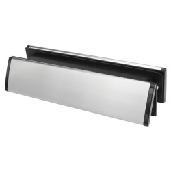 Trojan Letter Plate - 300 x 70mm - 40-80mm Door Thickness - Brushed Stainless