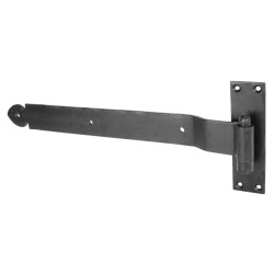 Blacksmith Door Tee Hinge - 450mm Length - Antique Black Iron