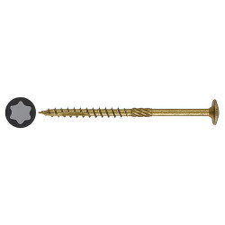 Reisser Timber Connector Torx Wafer Head Wood Screws - 6.0 x 200mm - Nano Bronze - Pack of 25
