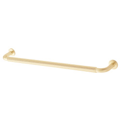 Altro Crewe 10mm Reeded D-Bar Cabinet Pull Handle - 224mm Centres - Satin Brass