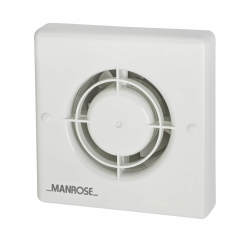Manrose XF100H Axial Humidistat Extractor Fan - 4"/100mm - White