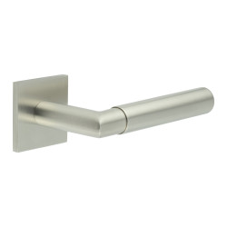 CRES by Frelan Satin Stainless Steel Unsprung Fire Rated Door Handles on Square Rose - CR-102 Range
