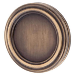 Jedo Covered Escutcheon - 42mm Diameter - Keyhole - Antique Brass
