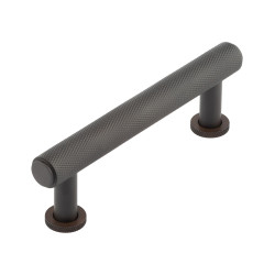 Burlington by Frelan Piccadilly 15mm Knurled T-Bar Cabinet Pull Handle - 96mm c/c - Dark Bronze