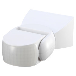 Forum Zink Dion Stealth Surface Mounted 180° Outdoor PIR Sensor with Override - IP65 - White