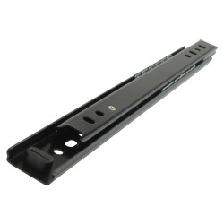 Klug 27mm Ball Bearing Drawer Runner - Single Extension - 250mm Length - 20kg - Black
