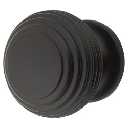 From The Anvil Beehive Round Cabinet Knob - 30mm Diameter - Aged Bronze