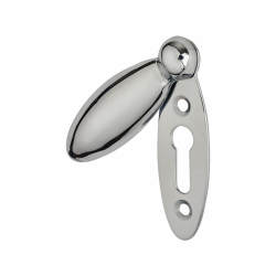 Altro Teardrop Covered Escutcheon - 59 x 20mm - Keyhole - Polished Chrome
